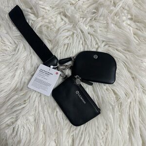 Lululemonn Dual Pouch Wristlet *Cactus Leather